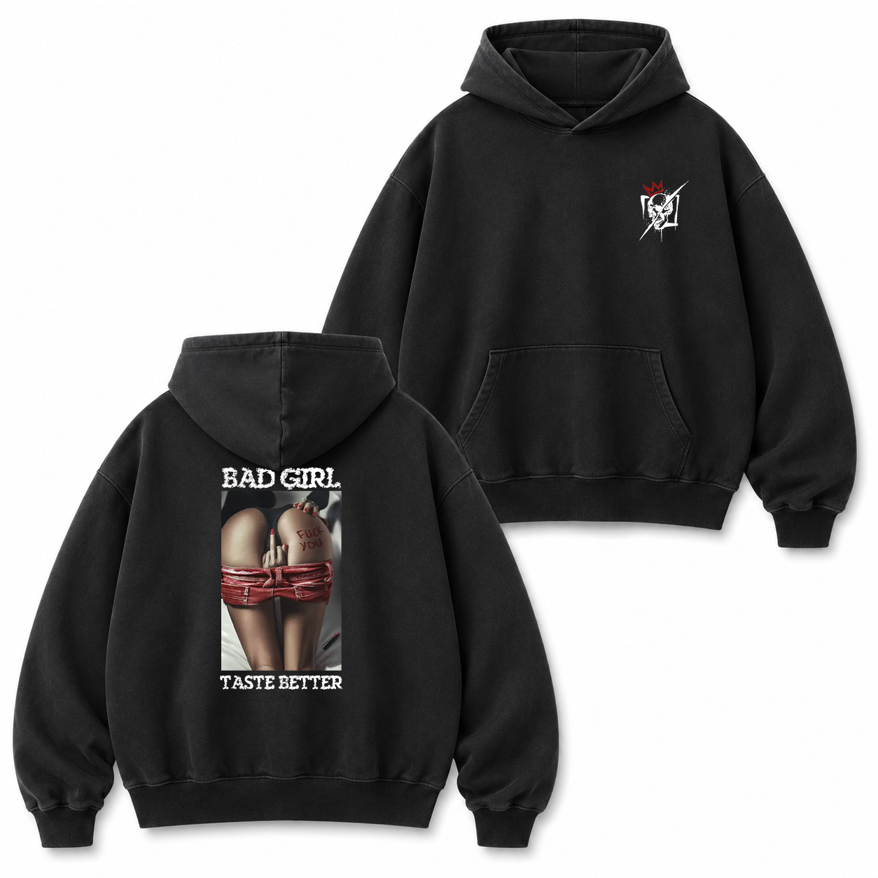Bad Girl Bondage Pin-Up Graphic T-Shirt & Hoodie