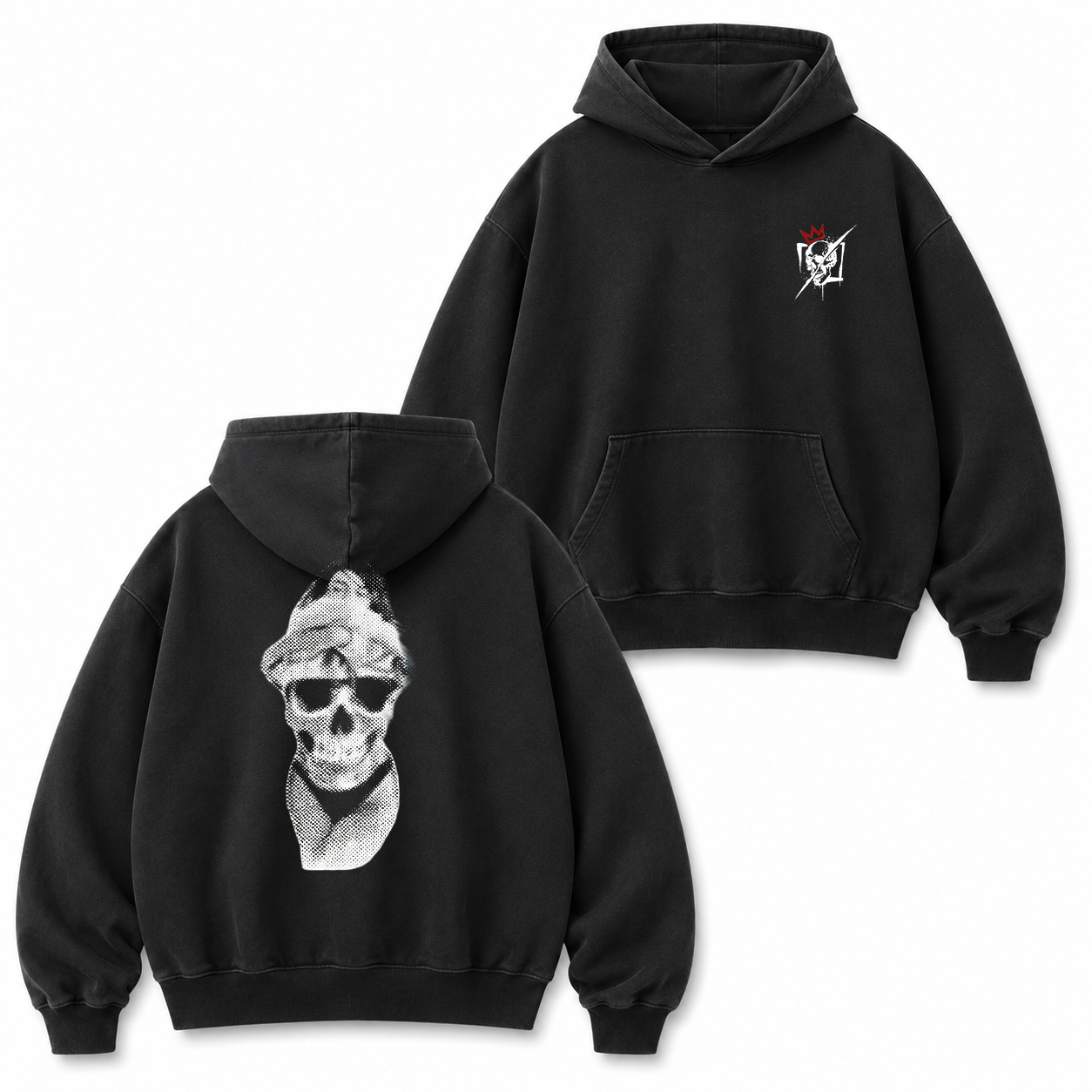 Skull Bandana Streetwear Graphic T-Shirt & Hoodie