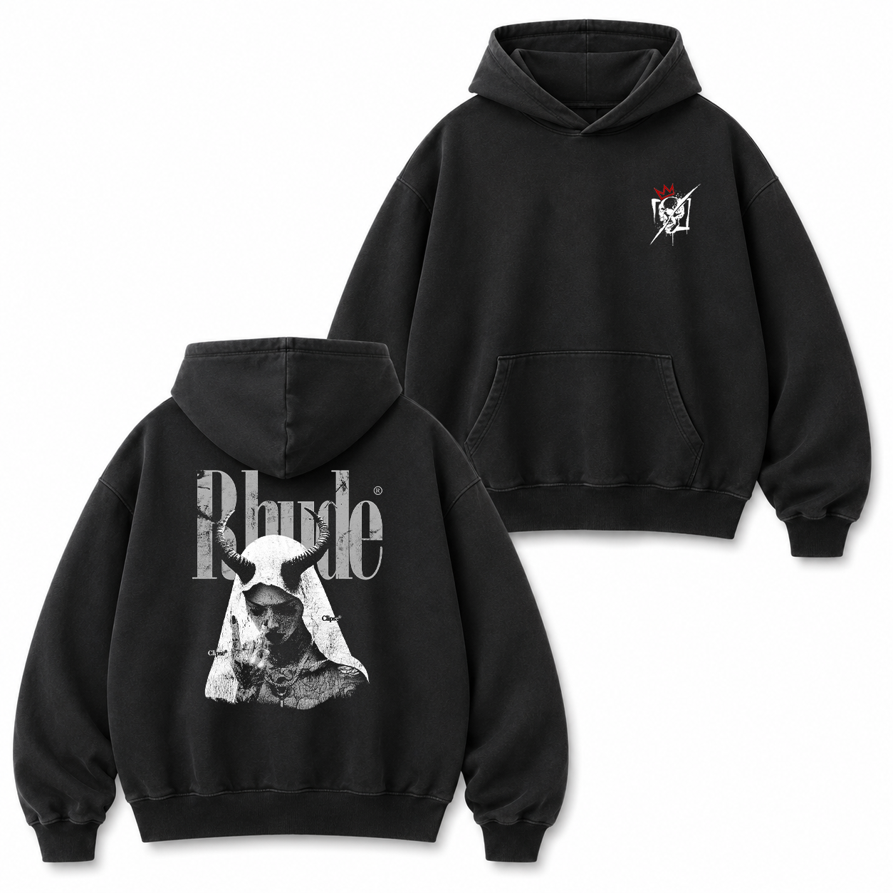 Rude Horned Nun Gothic Graphic T-Shirt & Hoodie