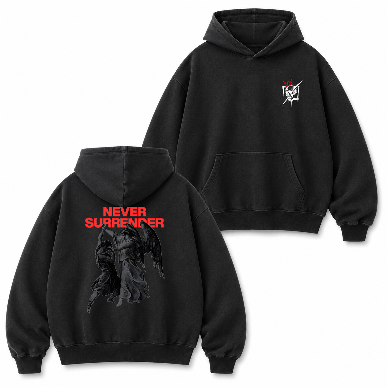 Never Surrender Fallen Angel T-Shirt & Hoodie