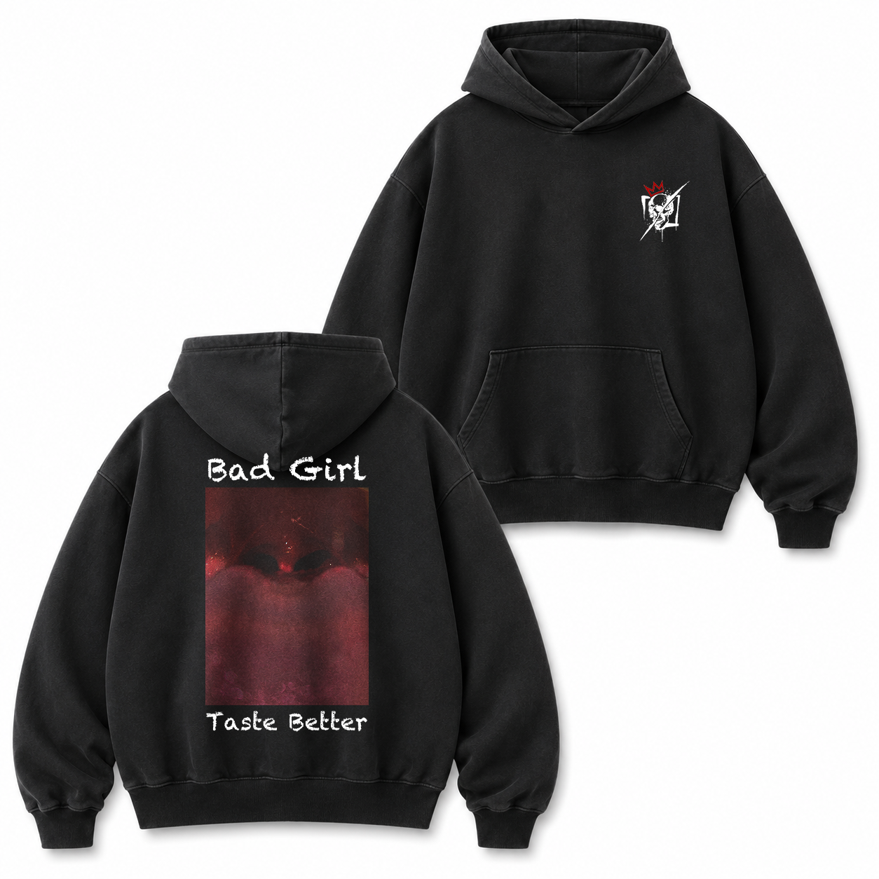 Bad Girl Taste Better Red Graphic T-Shirt & Hoodie