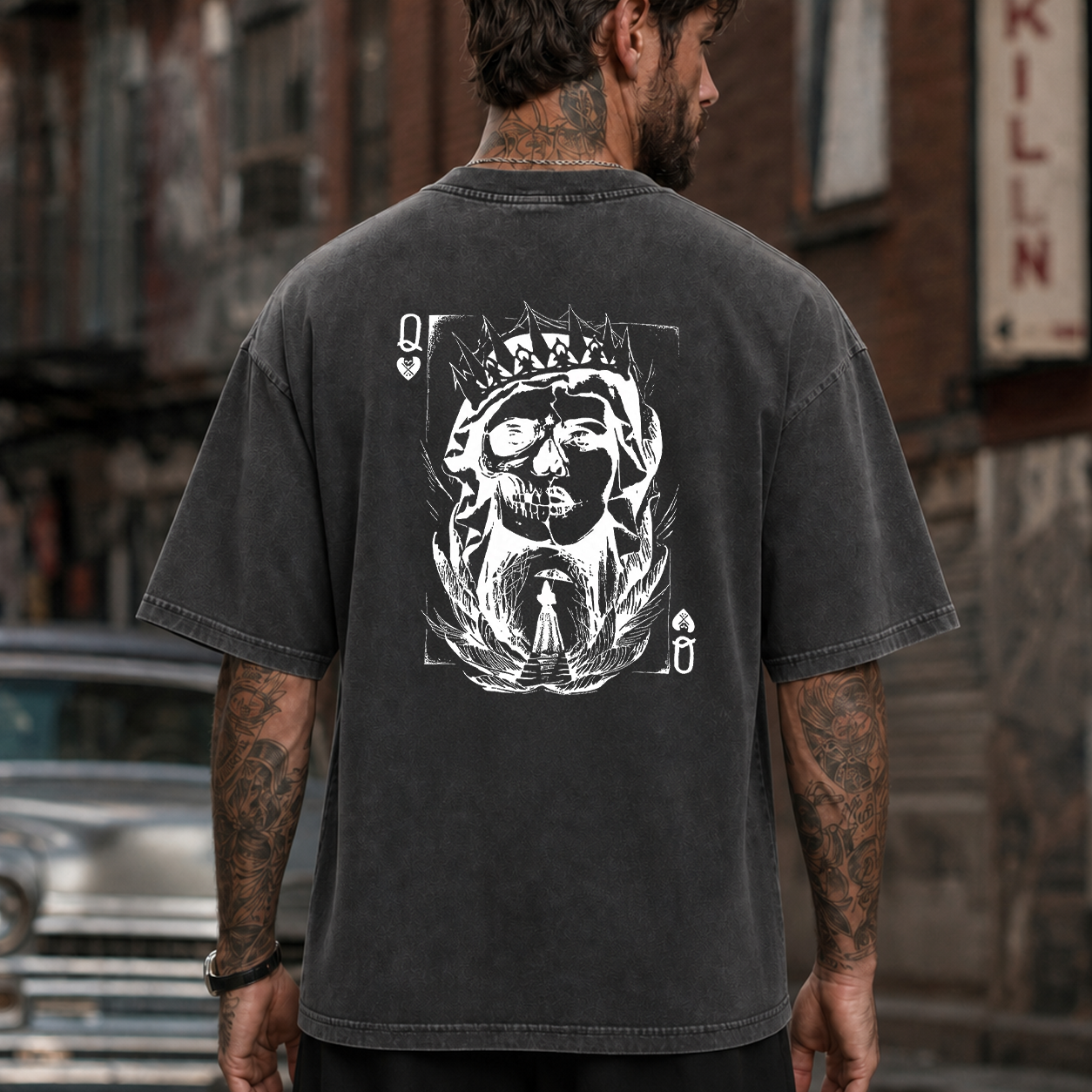 Skull King Playing Card Graphic T-Shirt & Hoodie