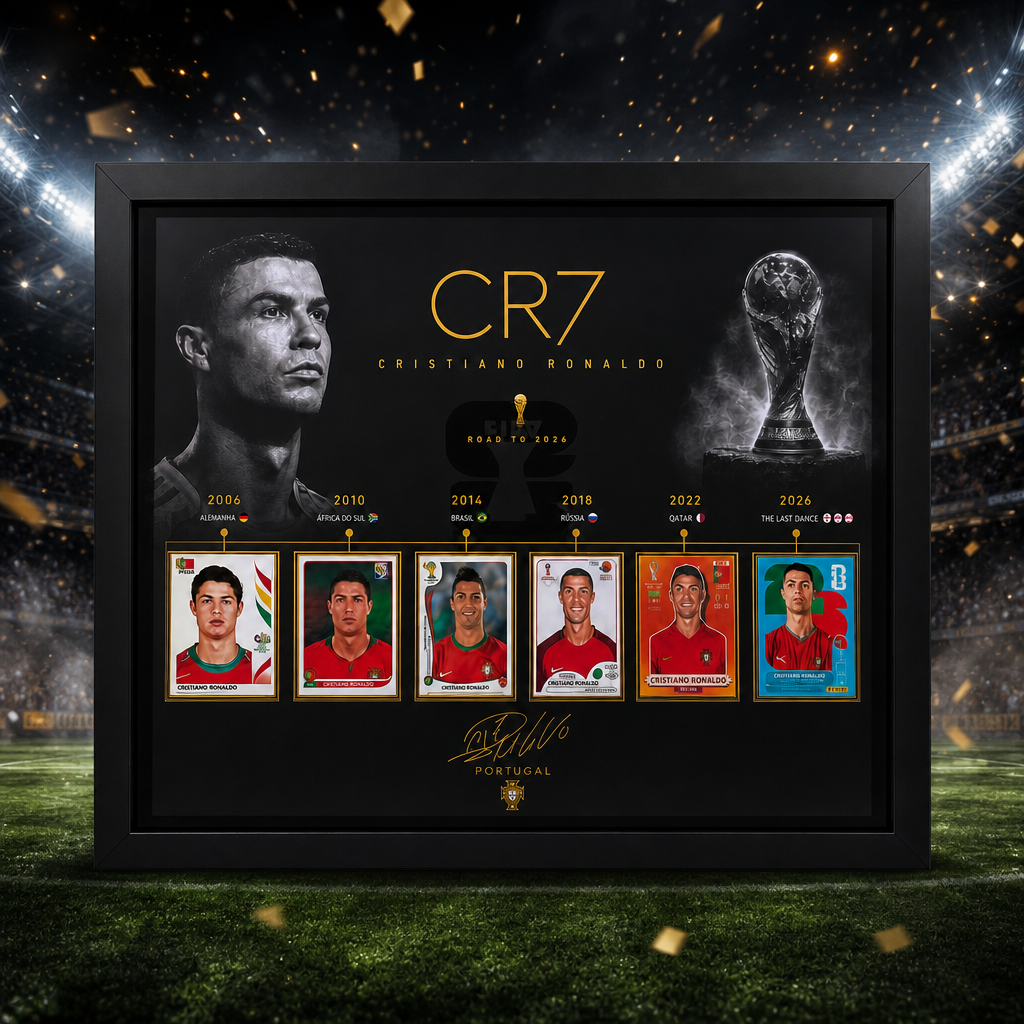 CR7 "The Last Dance 2026" 6x World Cup Legacy Premium Sticker Display Frame
