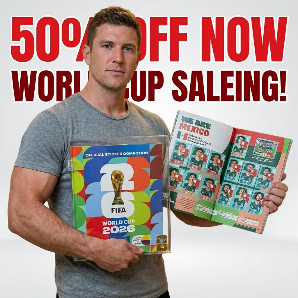 Official 2026 World Cup Sticker Collection - Football Album & Mystery Sticker
