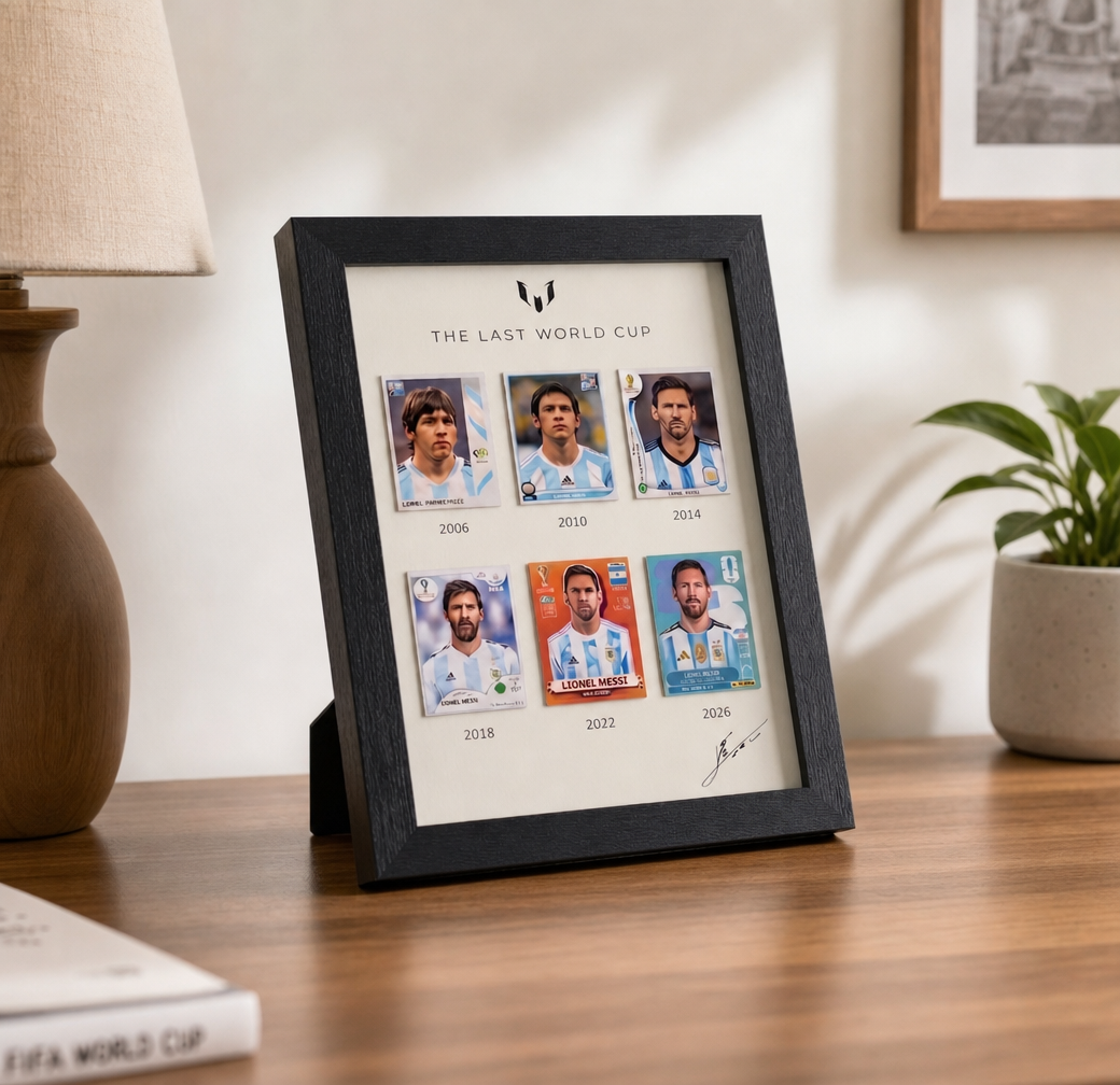 Lionel Messi "The Last World Cup" Commemorative Framed Card Display