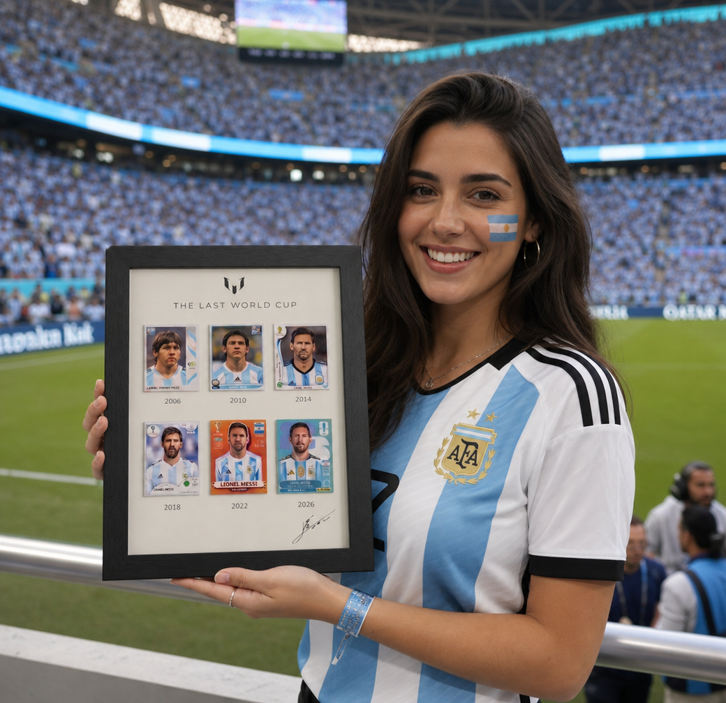 Lionel Messi "The Last World Cup" Commemorative Framed Card Display