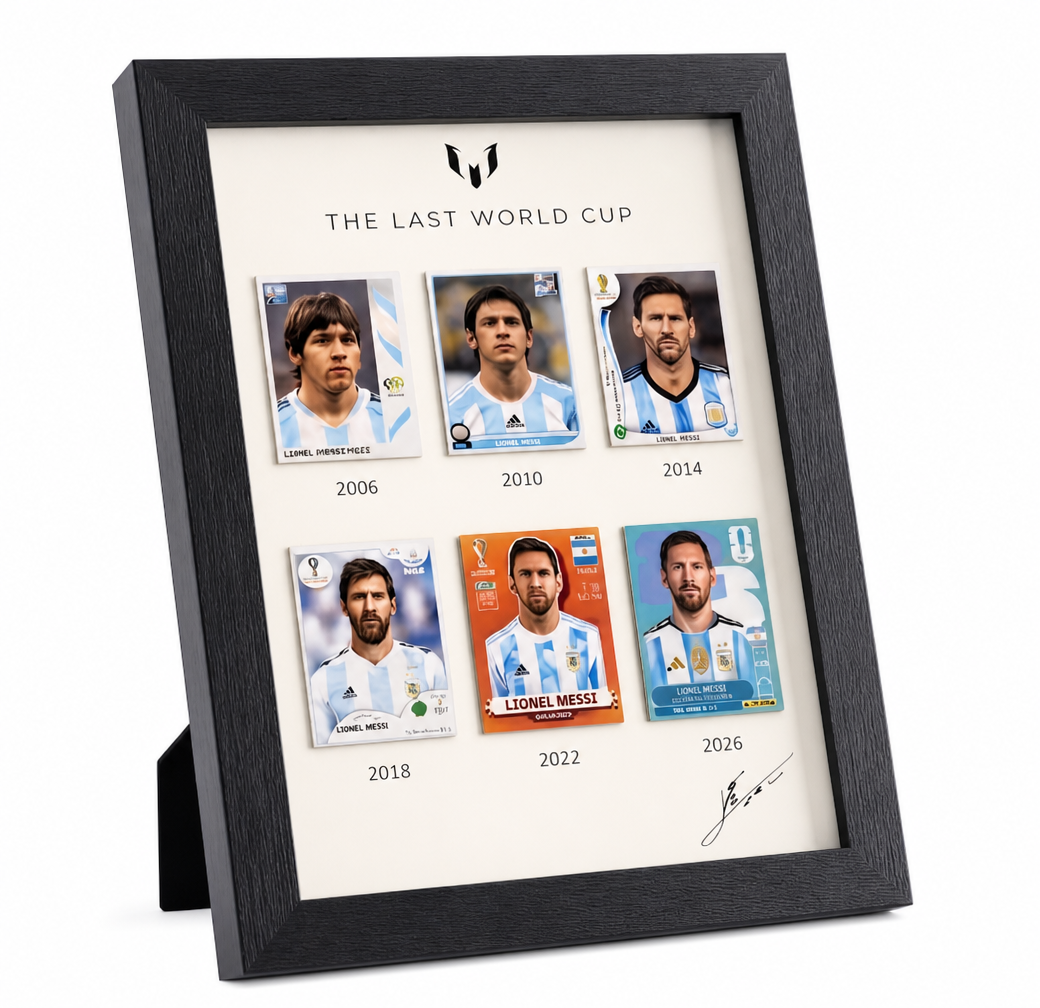 Lionel Messi "The Last World Cup" Commemorative Framed Card Display