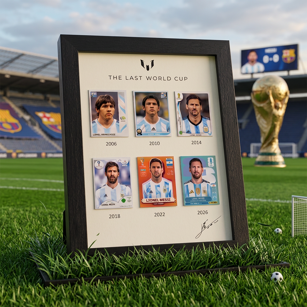 Lionel Messi "The Last World Cup" Commemorative Framed Card Display