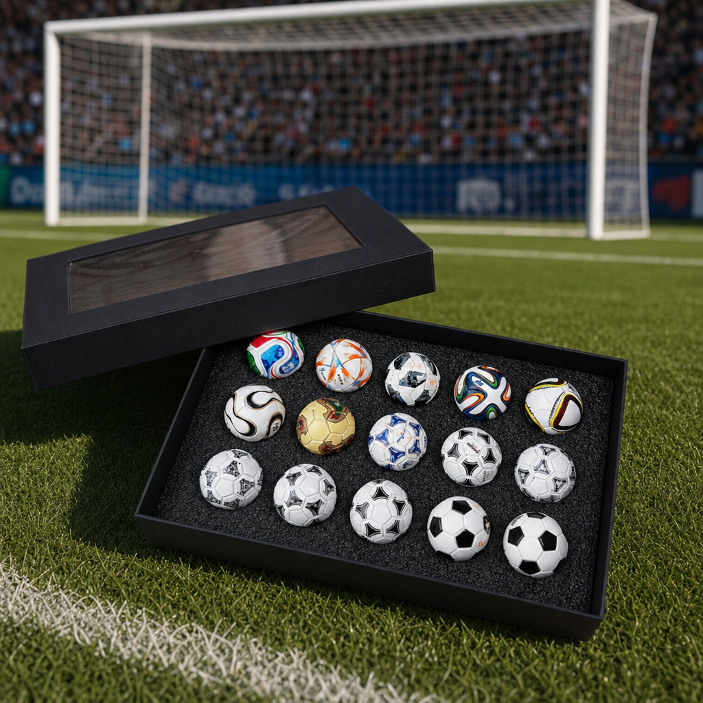 2026 World Cup Football 15 Replica Soccer Balls Collection Ornament Set