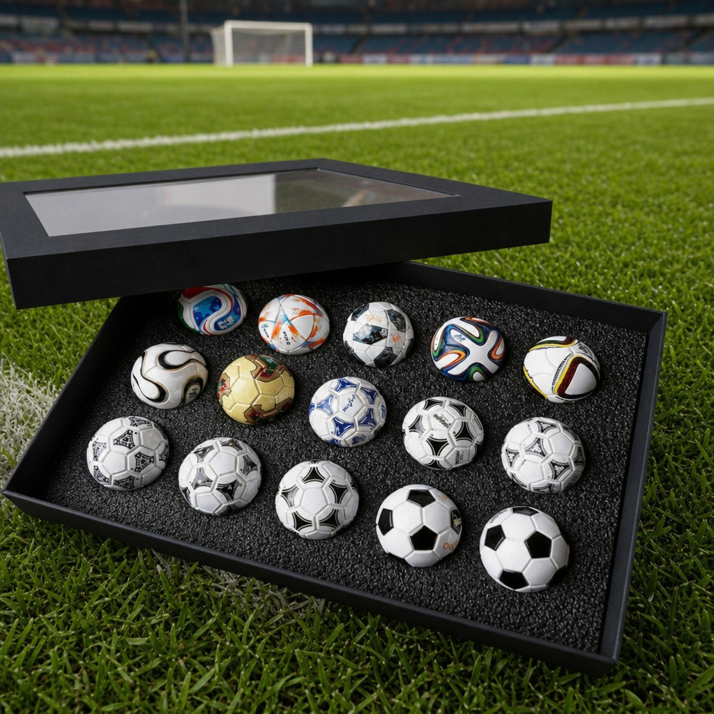 2026 World Cup Football 15 Replica Soccer Balls Collection Ornament Set