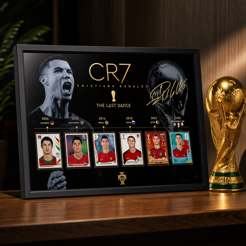 CR7 "The Last Dance 2026" 6x World Cup Legacy Premium Sticker Display Frame
