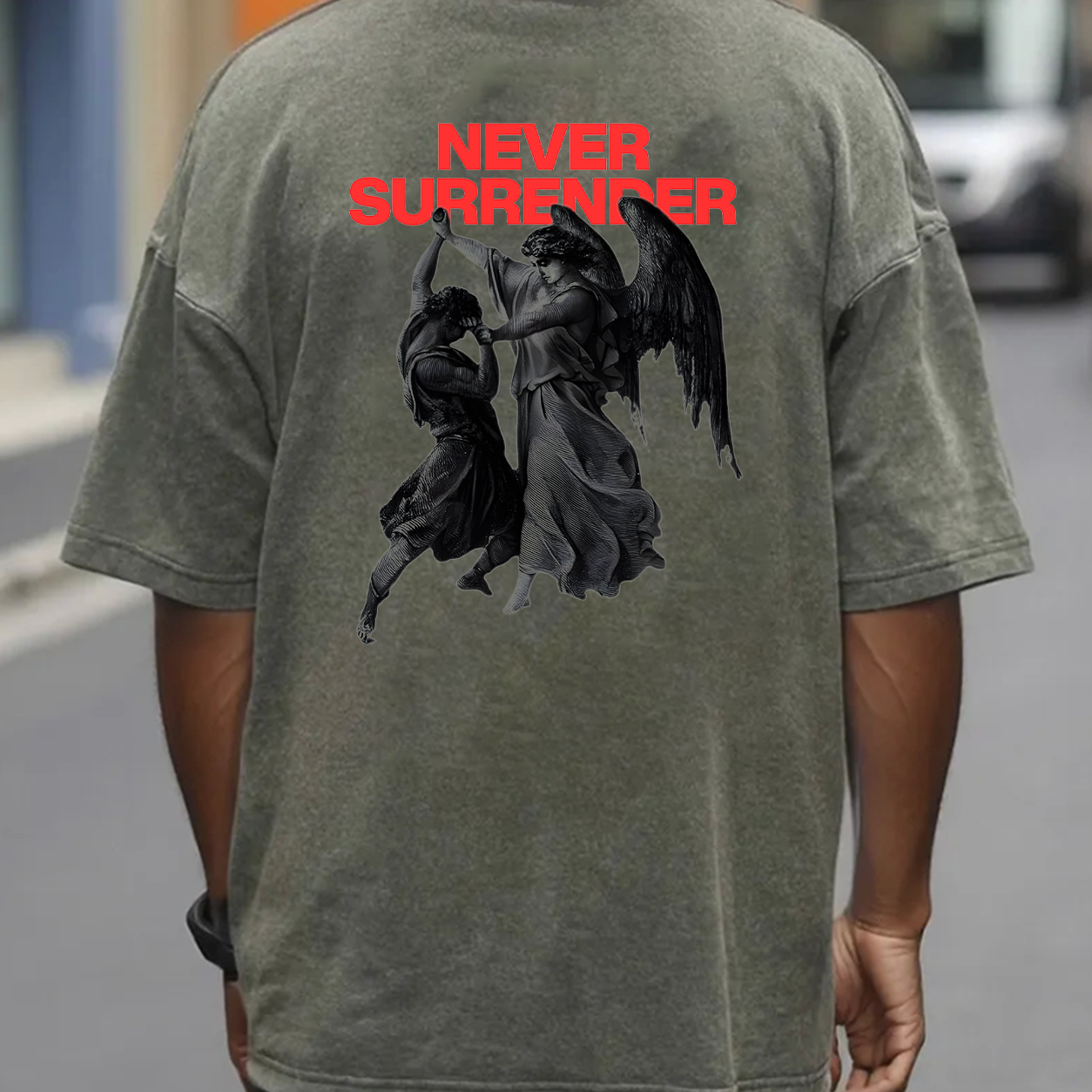 Never Surrender Fallen Angel T-Shirt & Hoodie