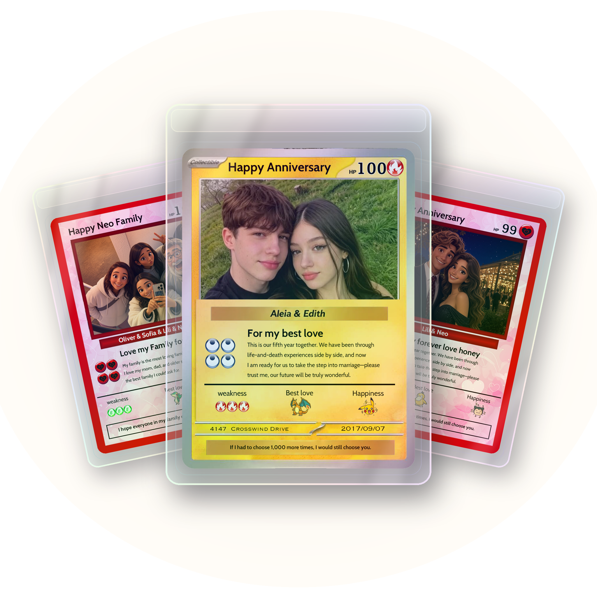 Personalized Photo Card – Custom Gift for Couples