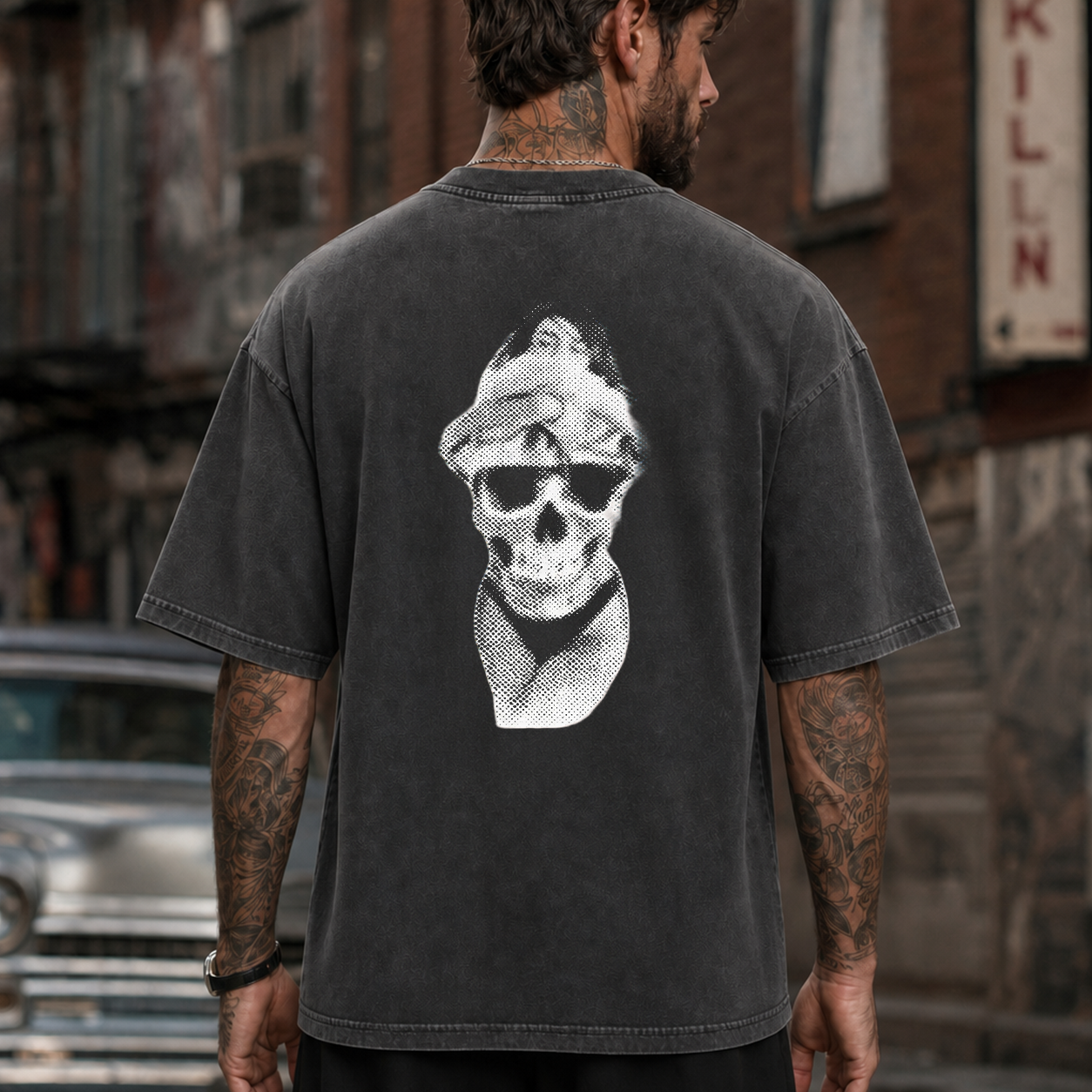 Skull Bandana Streetwear Graphic T-Shirt & Hoodie