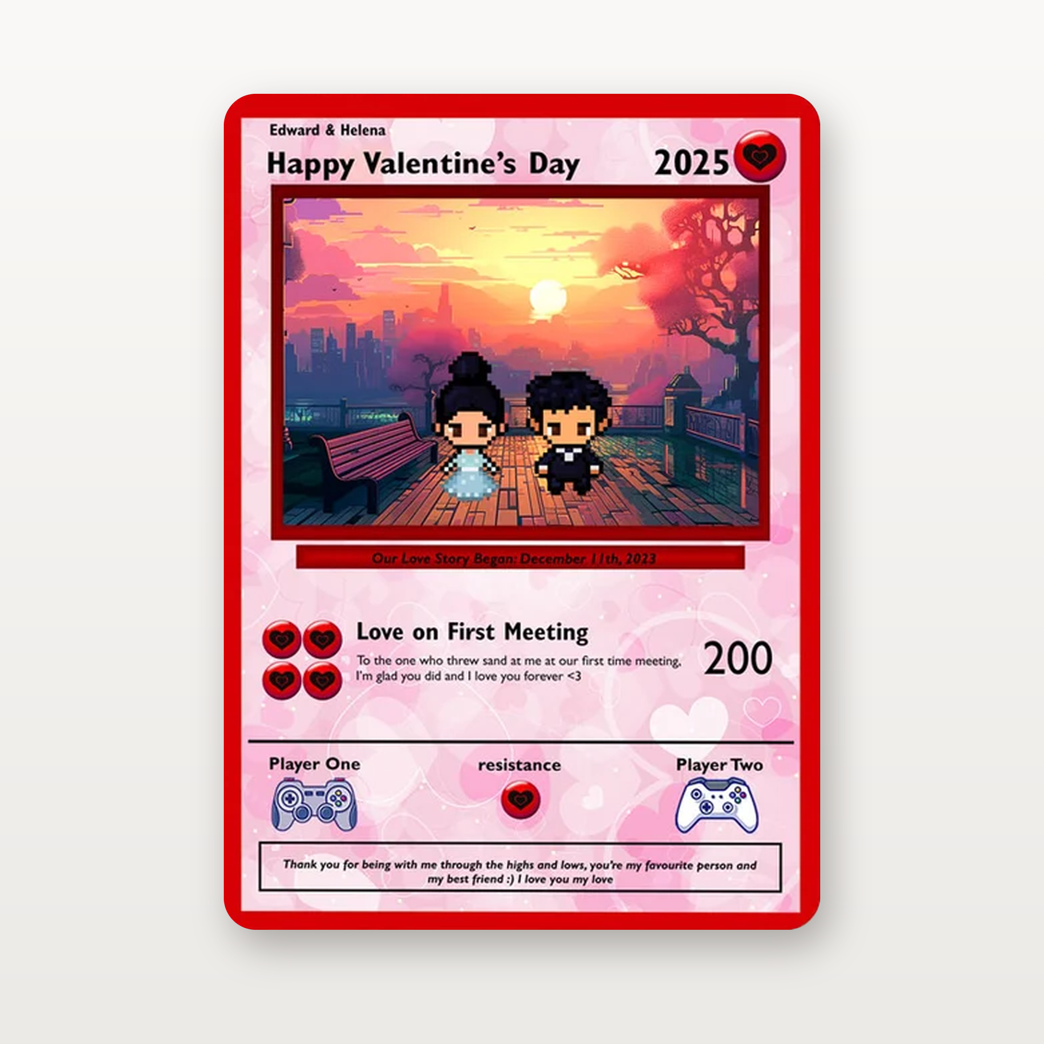 Valentines Day / Anniversary Card - Build Your Own