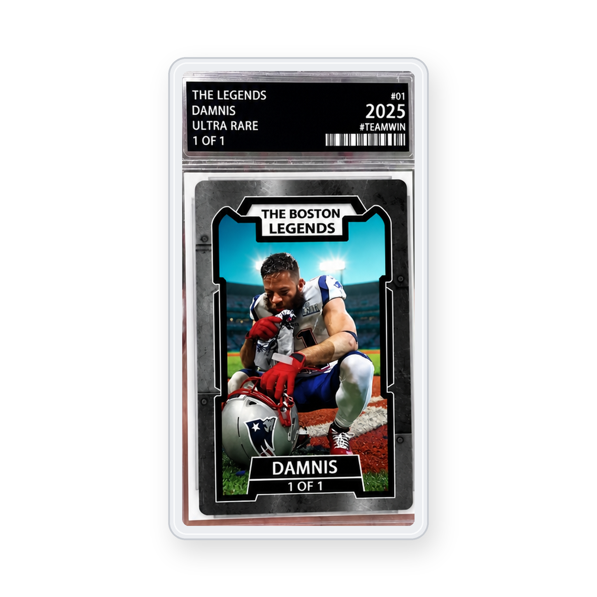 Personalized NFL Football Trading Card with Custom Photo & Name【We’ll contact you after your order】