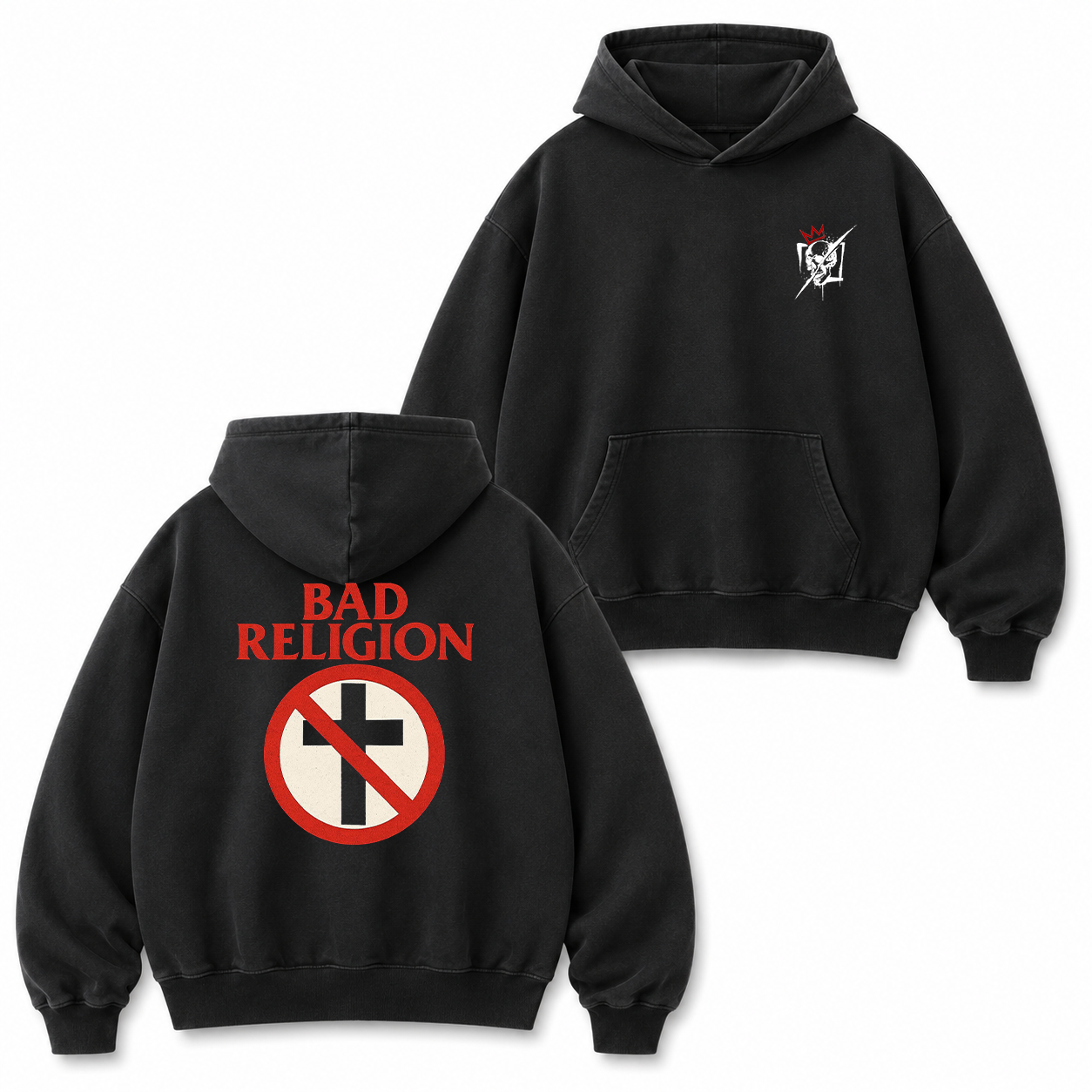 Bad Religion Anti-Cross Graphic T-Shirt & Hoodie