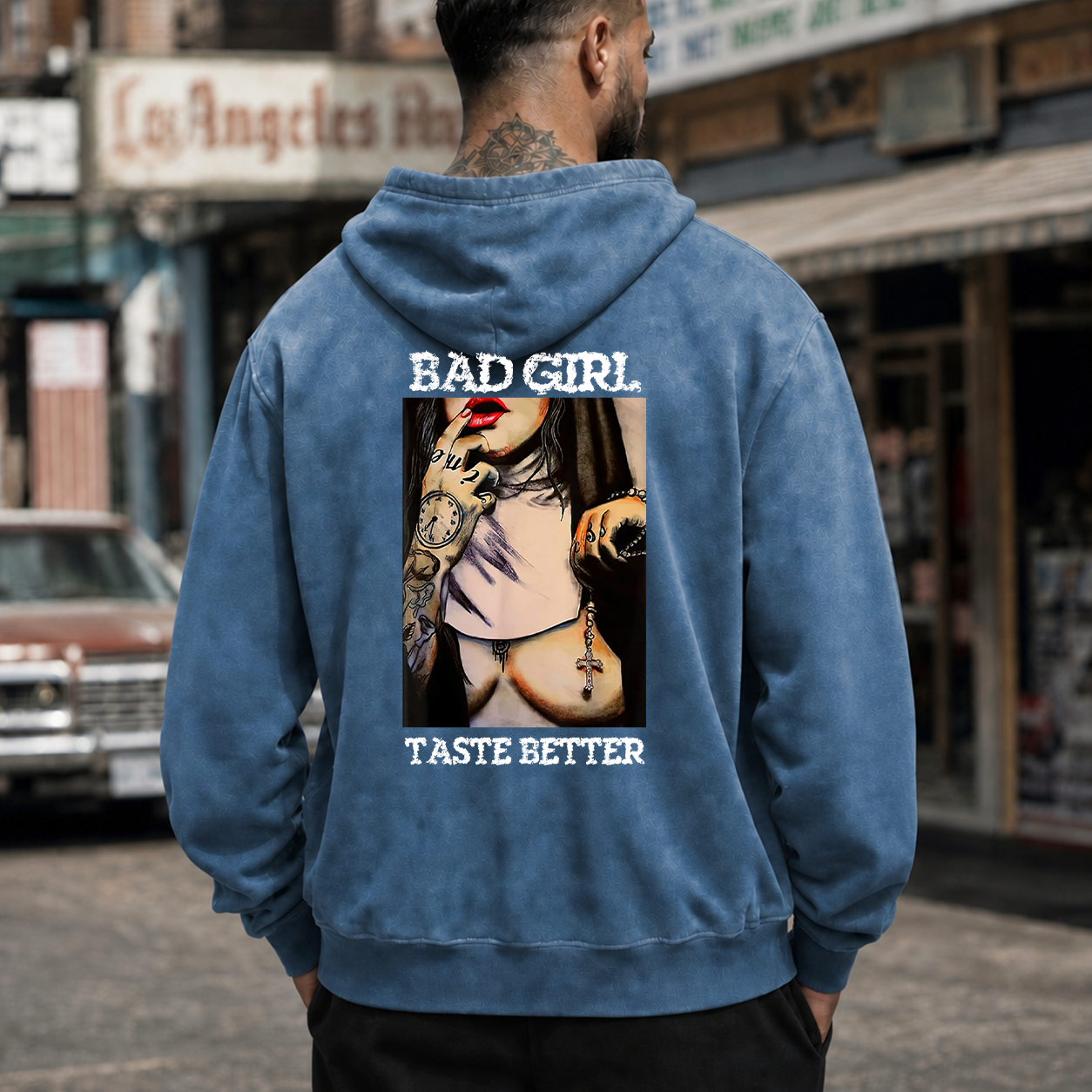 Bad Girl Vintage Pin-Up Graphic T-Shirt & Hoodie