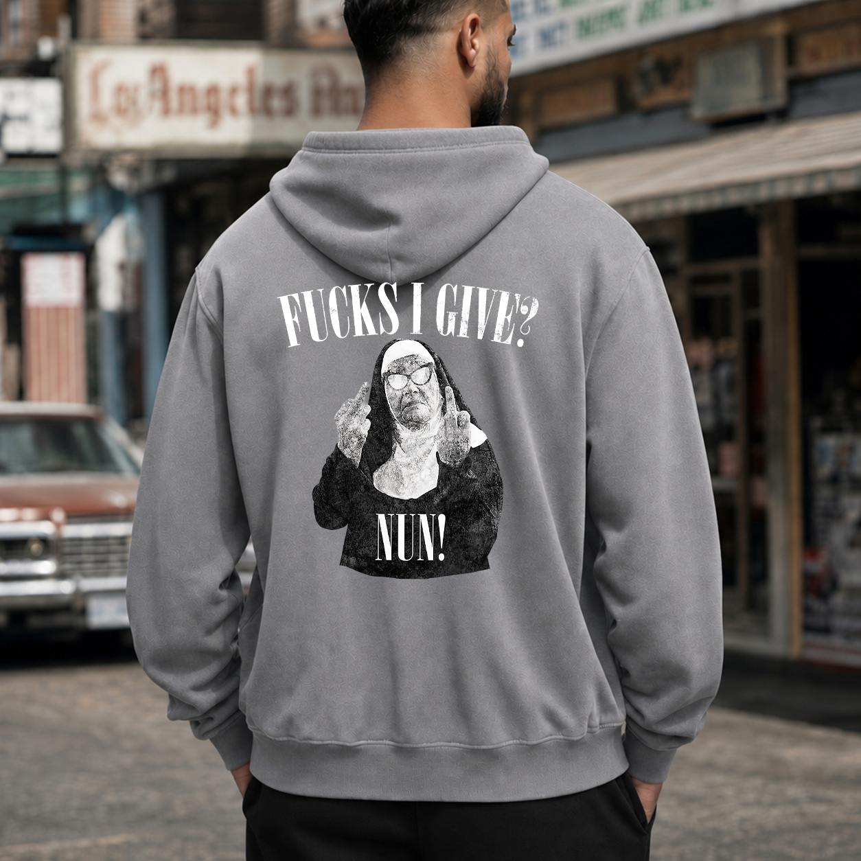 Fucks I Give Rebel Nun Graphic T-Shirt & Hoodie