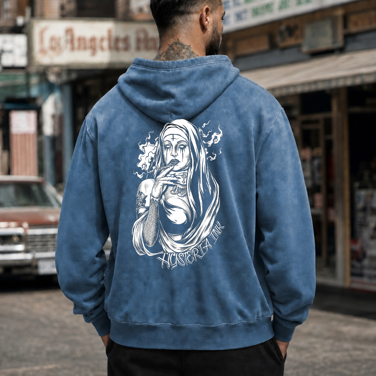 Smoking Nun Gothic Graphic T-Shirt & Hoodie