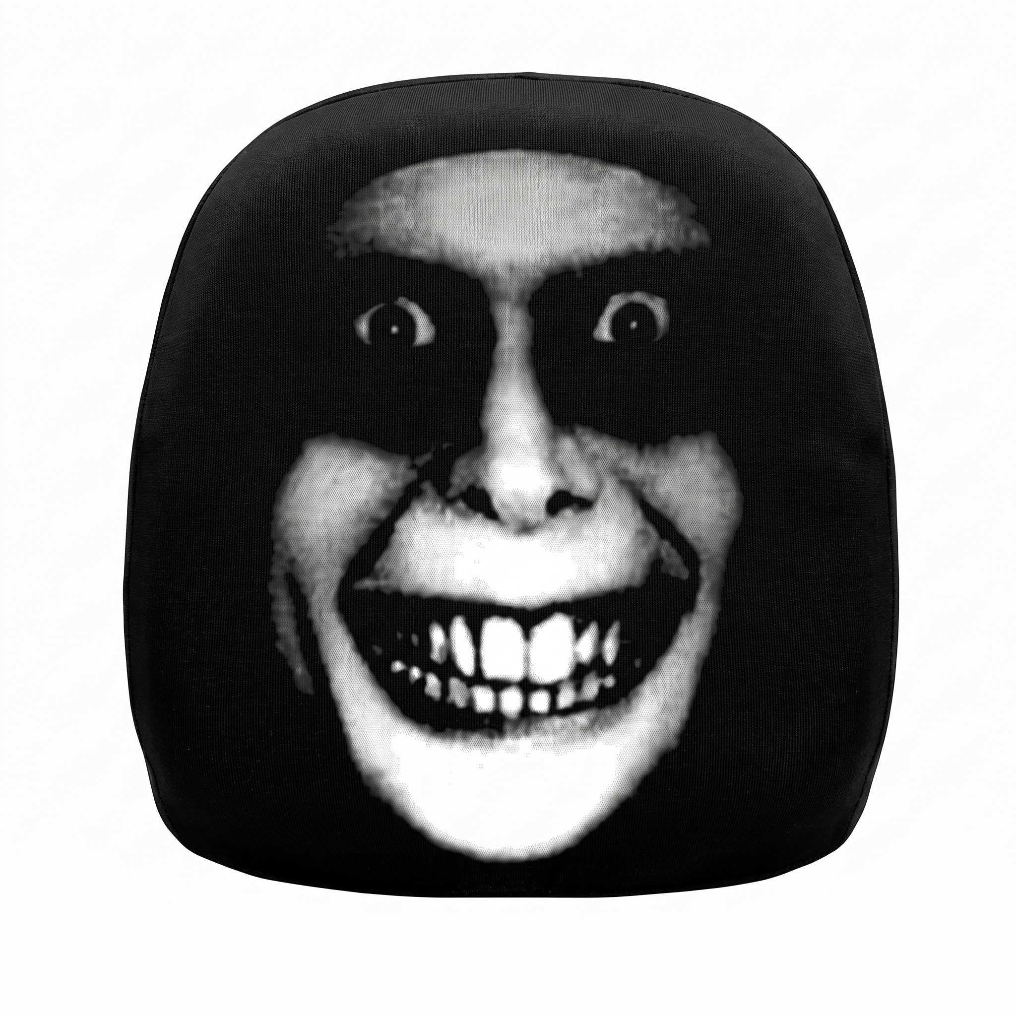 Midnight Grinner ghost car headrest cover – product view