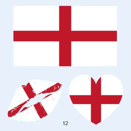 FIFA World Cup 2026 National Flag Temporary Tattoo (Lasts 1 Week)