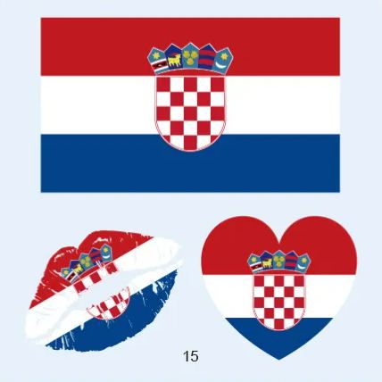 FIFA World Cup 2026 National Flag Temporary Tattoo (Lasts 1 Week)