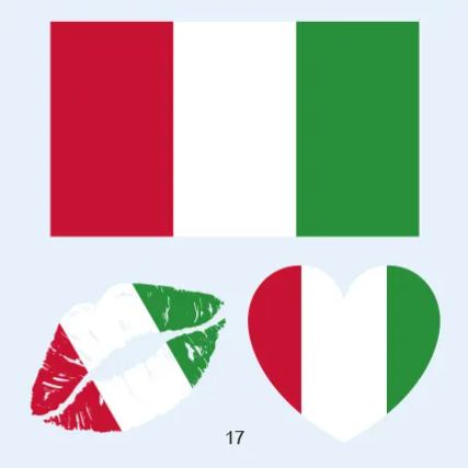 FIFA World Cup 2026 National Flag Temporary Tattoo (Lasts 1 Week)