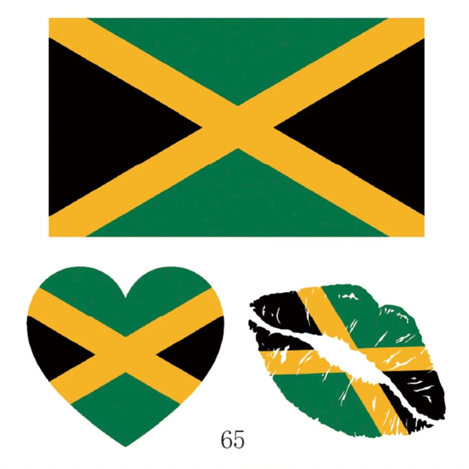 FIFA World Cup 2026 National Flag Temporary Tattoo (Lasts 1 Week)