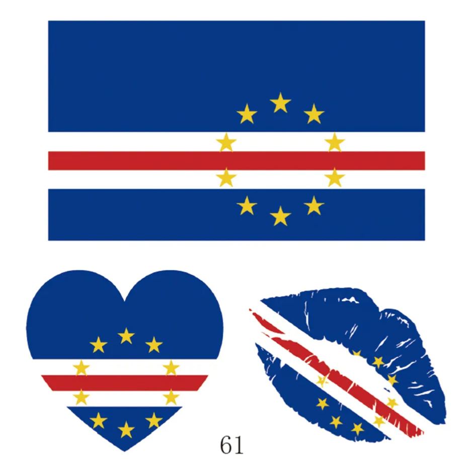 FIFA World Cup 2026 National Flag Temporary Tattoo (Lasts 1 Week)