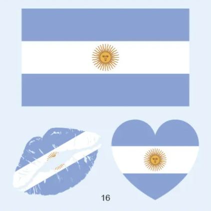 FIFA World Cup 2026 National Flag Temporary Tattoo (Lasts 1 Week)
