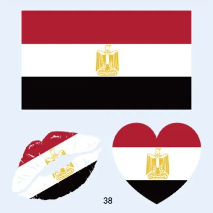 FIFA World Cup 2026 National Flag Temporary Tattoo (Lasts 1 Week)