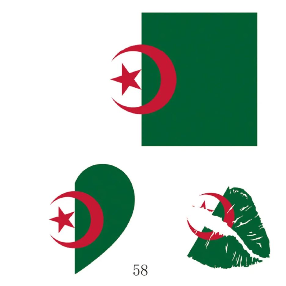 FIFA World Cup 2026 National Flag Temporary Tattoo (Lasts 1 Week)