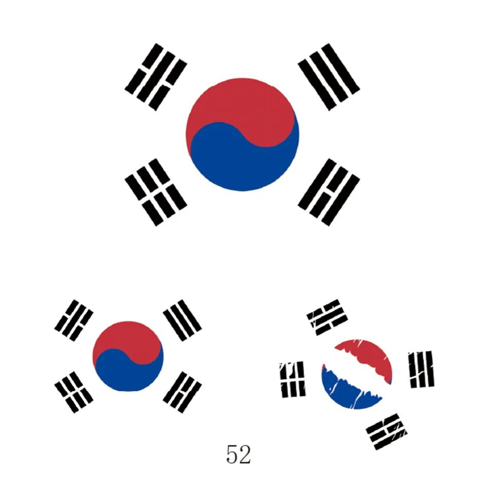 FIFA World Cup 2026 National Flag Temporary Tattoo (Lasts 1 Week)