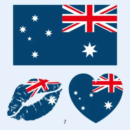 FIFA World Cup 2026 National Flag Temporary Tattoo (Lasts 1 Week)