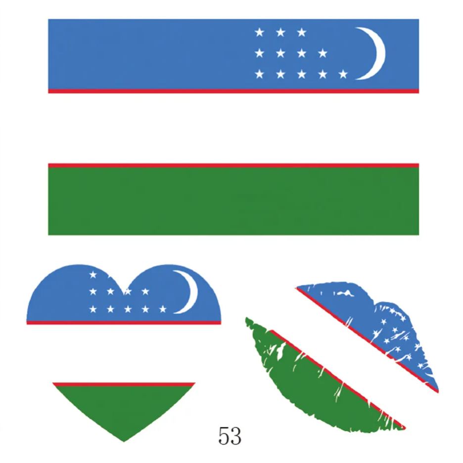 FIFA World Cup 2026 National Flag Temporary Tattoo (Lasts 1 Week)