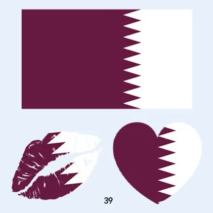 FIFA World Cup 2026 National Flag Temporary Tattoo (Lasts 1 Week)