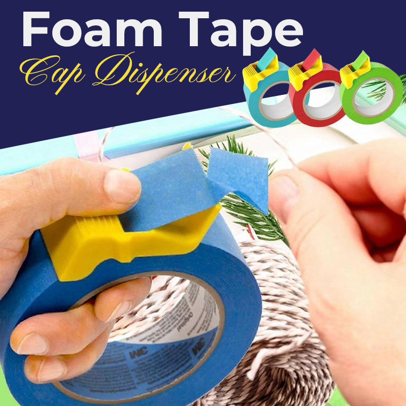 🔥Last Day Sale 49% OFF🎁 Foam Tape Cap Dispenser for Painters, Crafters, and Masking Tape Cutting