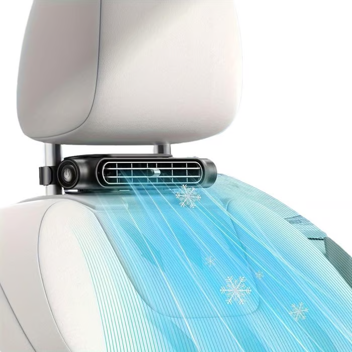 🔥 LIMITED-TIME 30% OFF! 💨 Dual Turbo Car Seat Fan – Instant Cooling, 3 Speeds, Magic Tape Mount 🚗