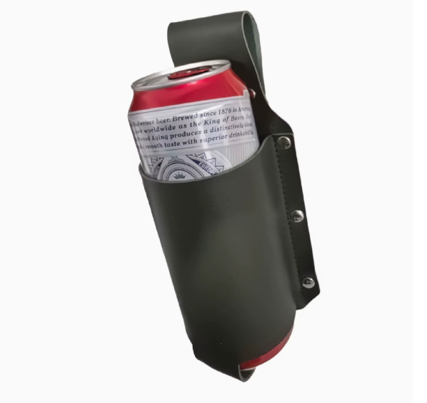 🍺PortaBeer Belt Beer Bottle Leather Holster – 🥩Hands-Free Drink Waist Holder