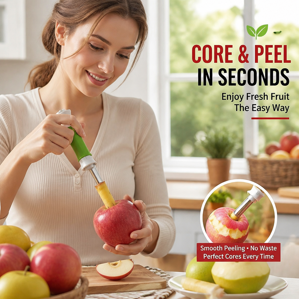 🔥2-in-1 Stainless Steel Fruit Corer & Peeler✨Must-Have Kitchen Gadget