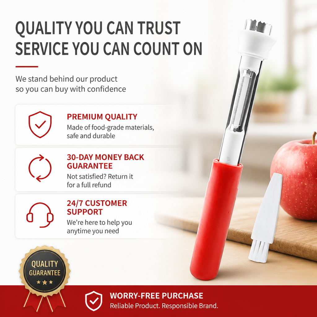 🔥2-in-1 Stainless Steel Fruit Corer & Peeler✨Must-Have Kitchen Gadget