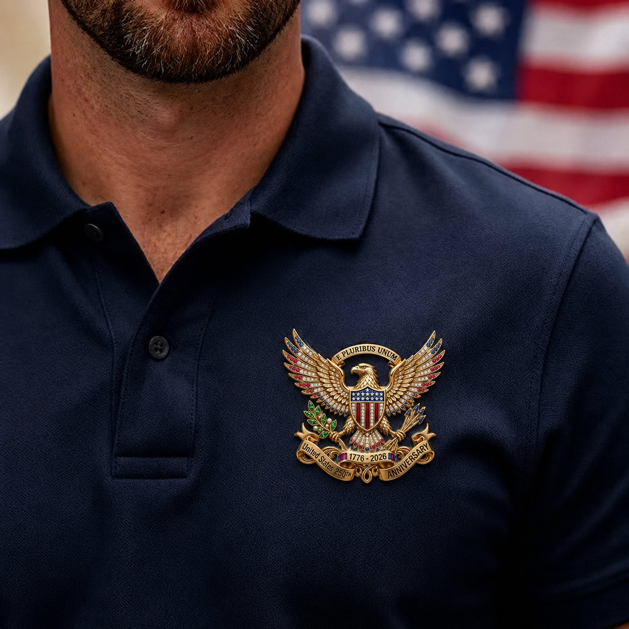 🔥Summer Sale 49% OFF🔥 🦅US 250th Anniversary Brooch Pin