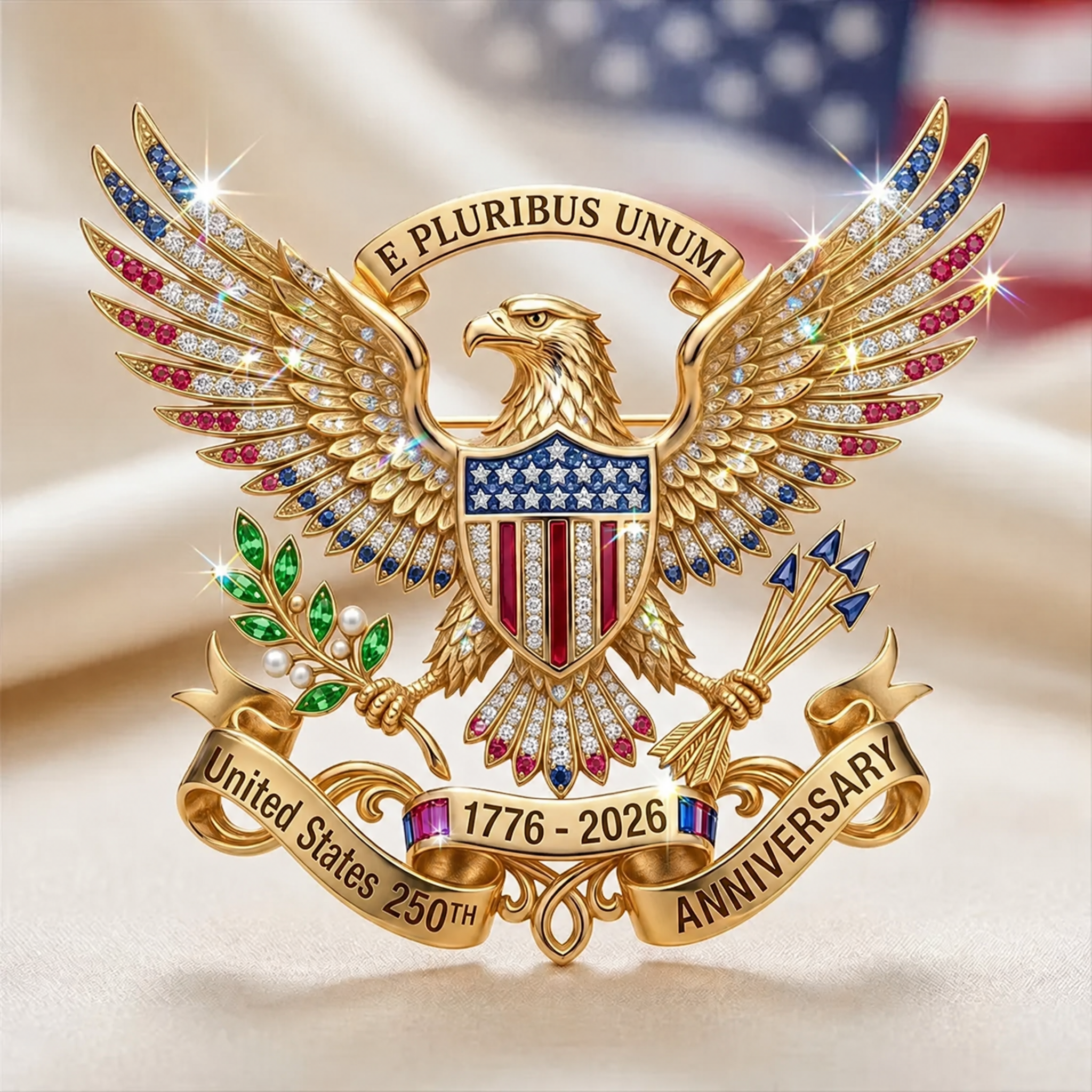 🔥Summer Sale 49% OFF🔥 🦅US 250th Anniversary Brooch Pin