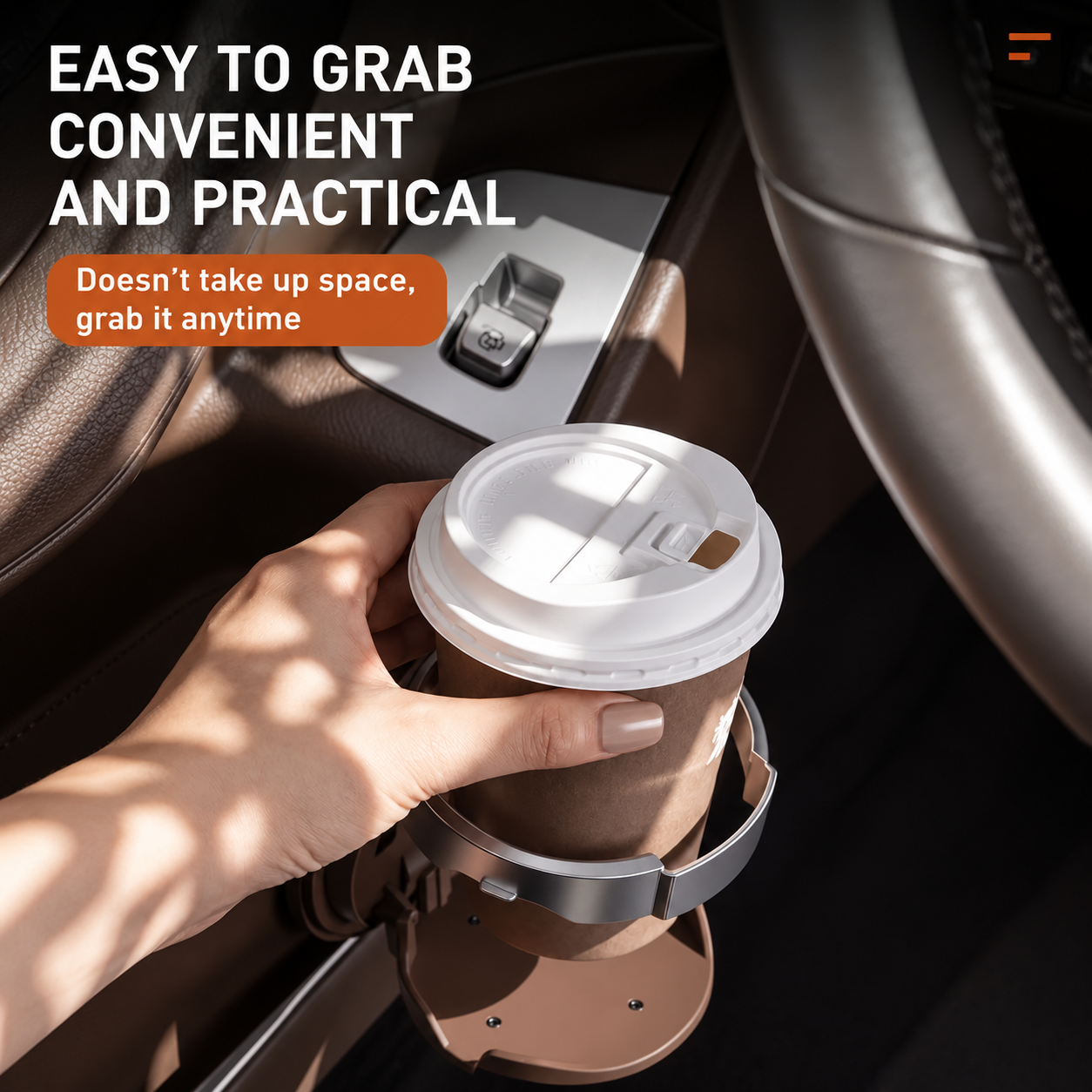 Car Door Cup Holder – Foldable In-Car Storage Organizer