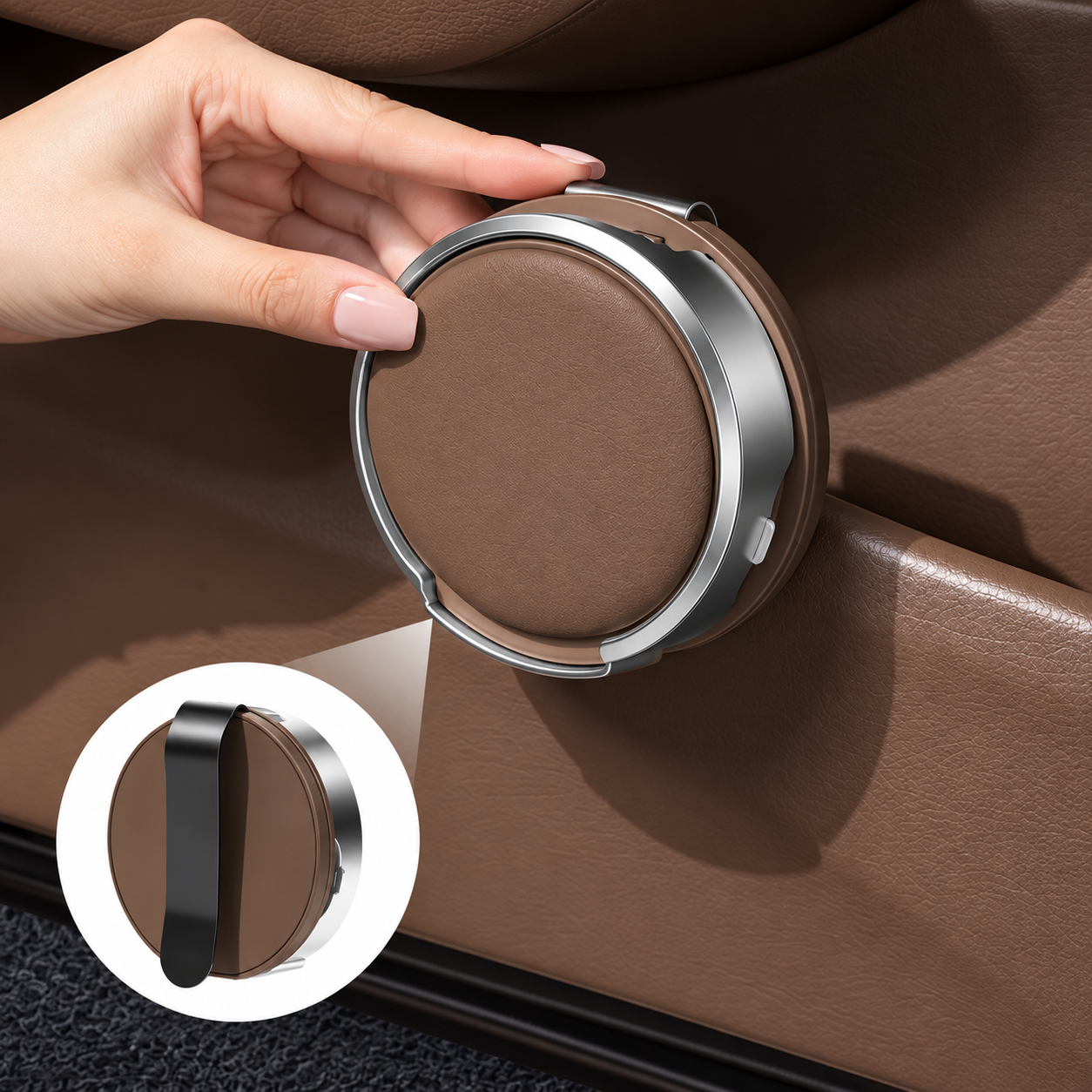 Car Door Cup Holder – Foldable In-Car Storage Organizer