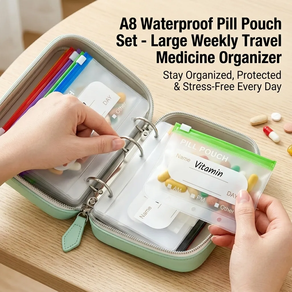 Binder Style Pill Organizer