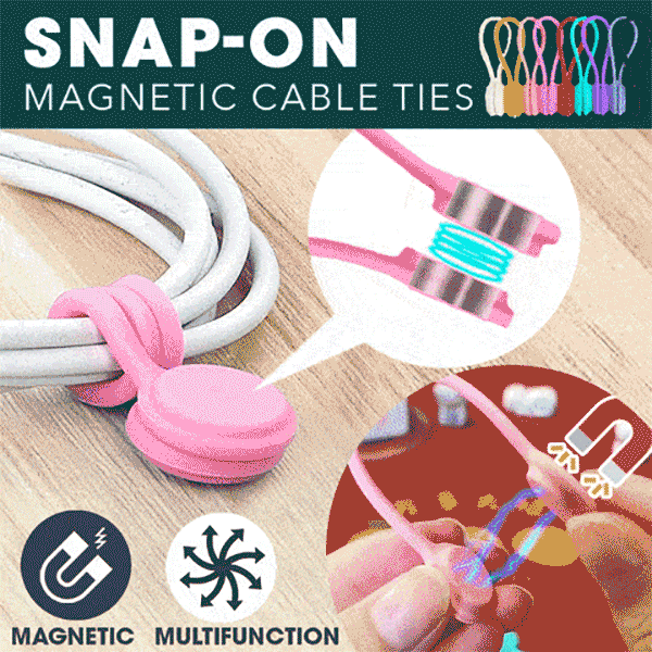 🔥 Last Day Sale 49% OFF🎁 Snap-On Magnetic Cable Ties