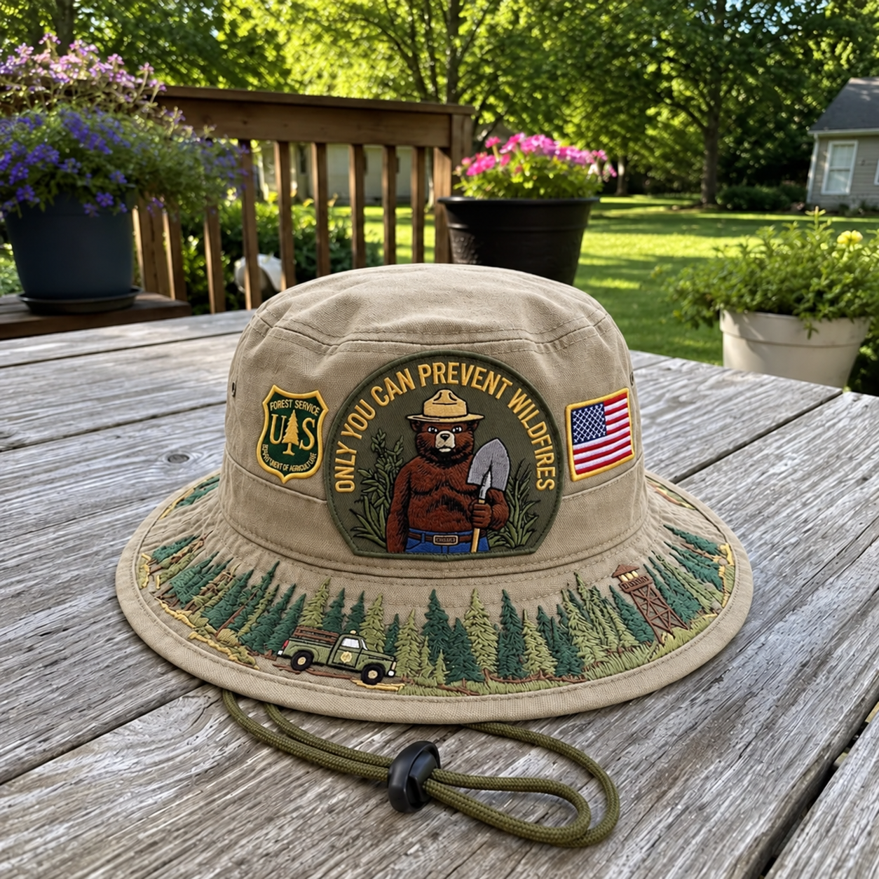 🇺🇸 Last Day Promo: 49% OFF - 🐻USFS Only You Can Prevent Wildfires Boonie Hat🌲