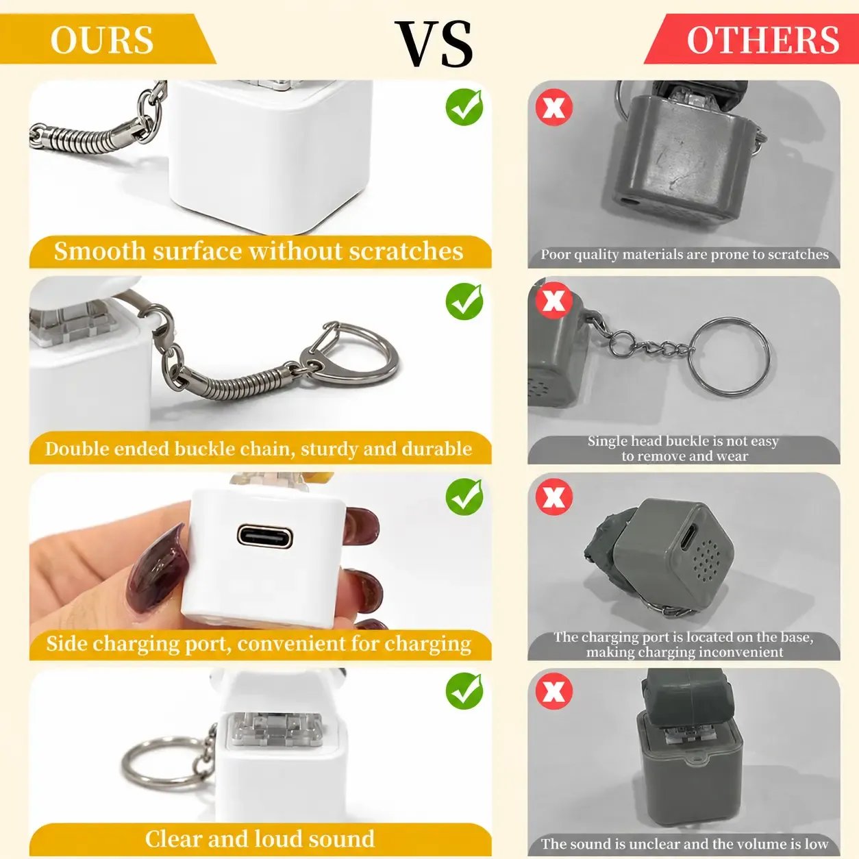 🔥Last Day Sale 49% OFF🎁 Seagull “MINE!” Button Keychain